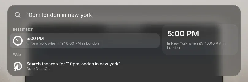 Gust answering what time 10pm in London is in New York